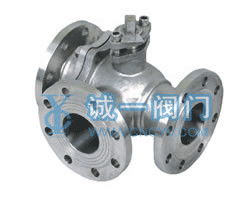 供應(yīng)優(yōu)質(zhì)Q44F、Q45F法蘭連接三通球閥 操作簡單，信譽(yù)可靠